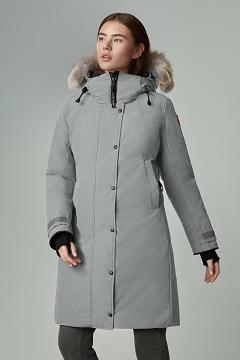Chamarras Canada Goose Mujer Outlet - Sherbrooke Abrigos Grises ND5698734